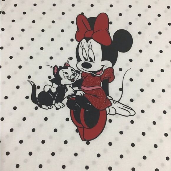 Disney X Kate Spade White Essential Cotton Minnie Mouse T-Shirt New Size Small - Picture 10 of 11